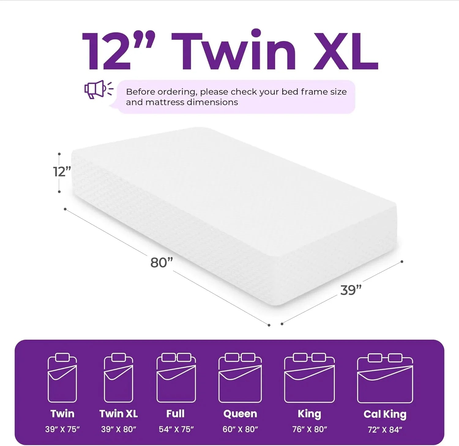 Matelas en mousse à mémoire de forme GAESTE de 8 pouces, entièrement rafraîchissant, matelas dans une boîte