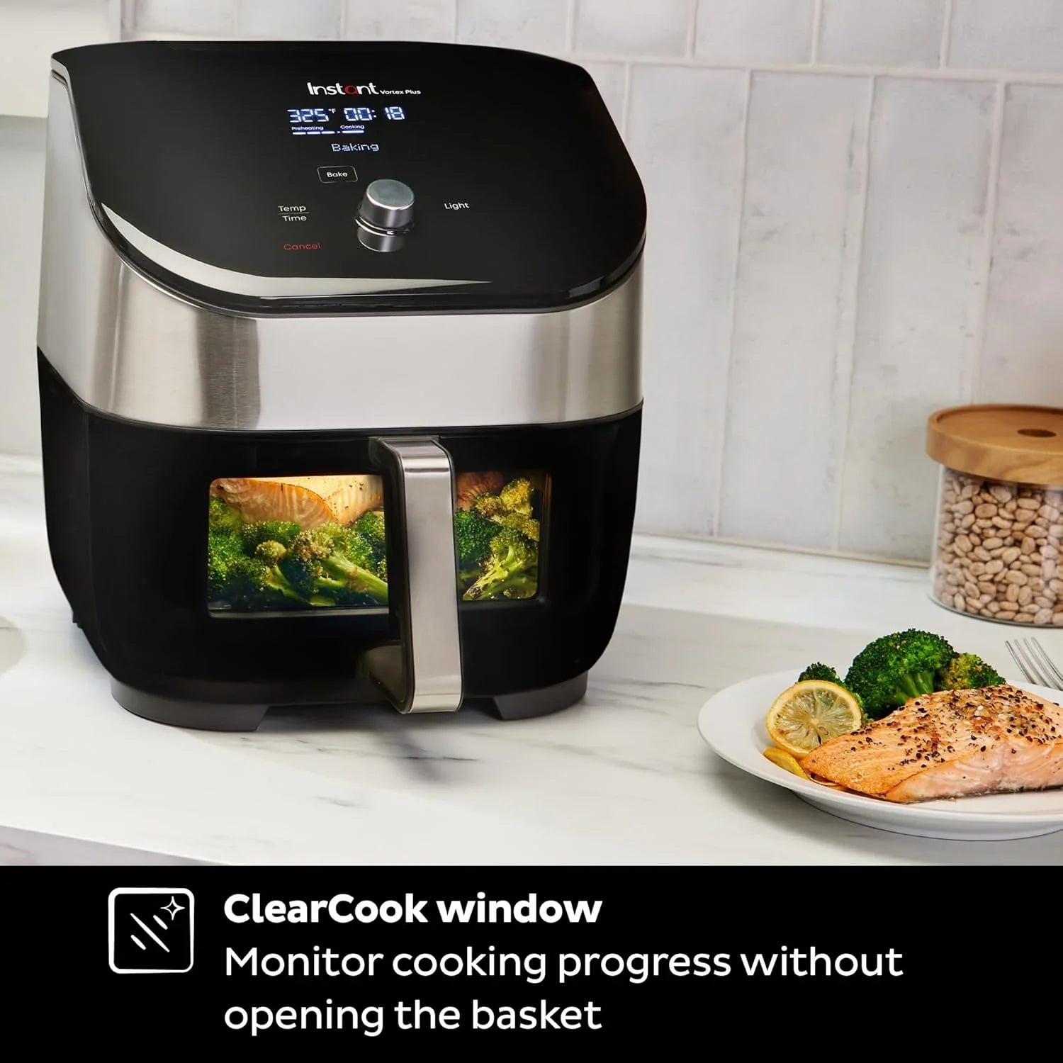 Friteuse à air Instant Pot Vortex Plus 6QT avec technologie d'élimination des odeurs, fonction 6 en 1