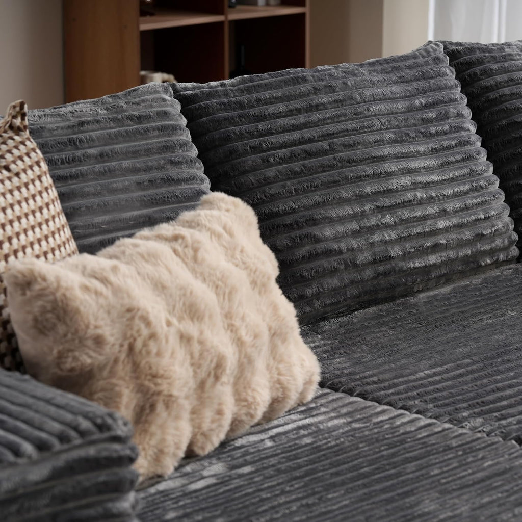 Canapé Ovios 104" Cloud Section Fauteuil en L, canapé modulaire moderne