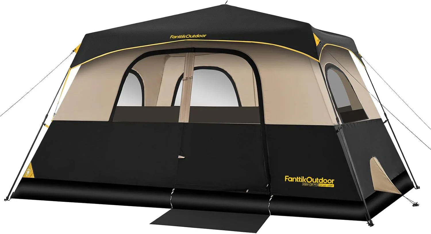 Tente de camping portable pour 4/6/8/10 personnes avec cabine instantanée et résistante à la pluie et au vent