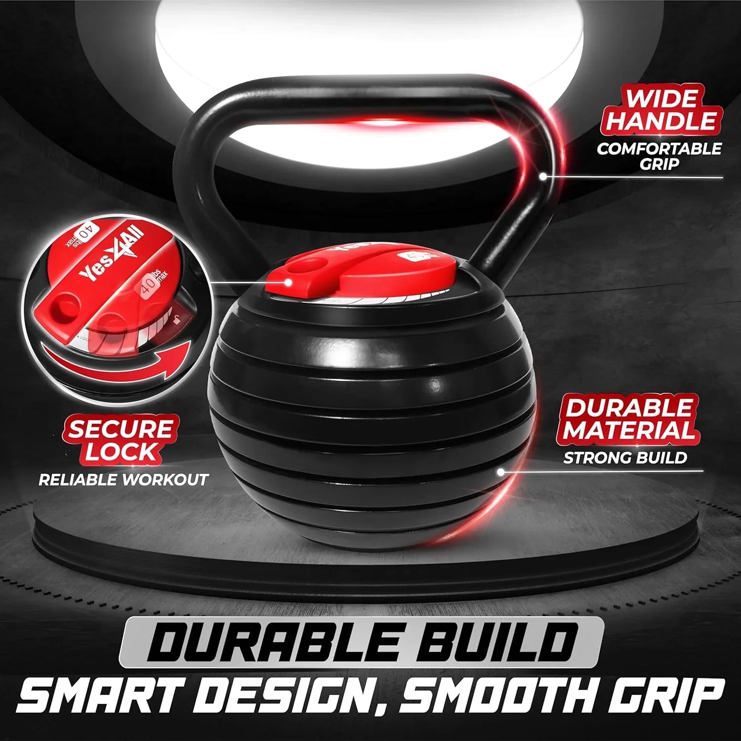 Kettlebells réglables, poignées de kettlebell, poignées de kettlebell, ensembles de poids de conversion de kettlebell