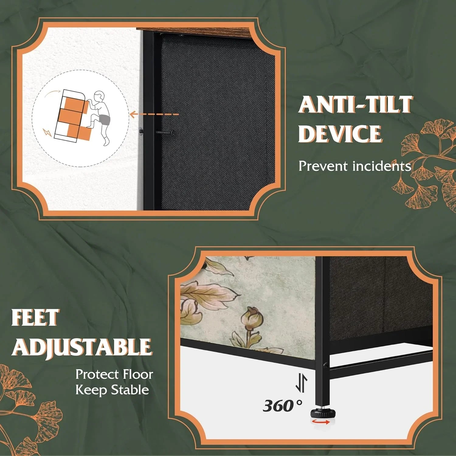 Unité de rangement avec 11 bacs en tissu, tiroirs de rangement avec cadre en acier, grande tour de rangement