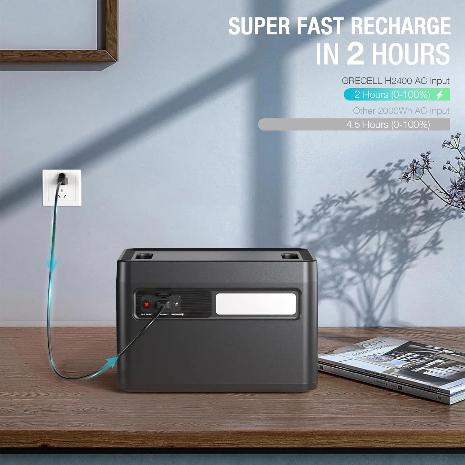 Centrale électrique portable 300 W (600 W en crête), générateur solaire 230,88 Wh avec sortie USB-C PD 60 W