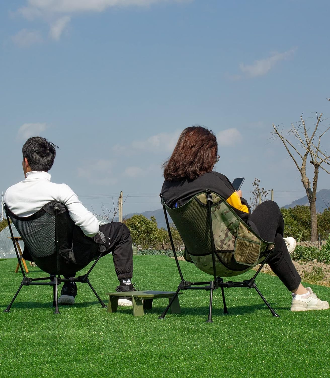 Chaise de plage pliante de camping compacte et ultralégère
