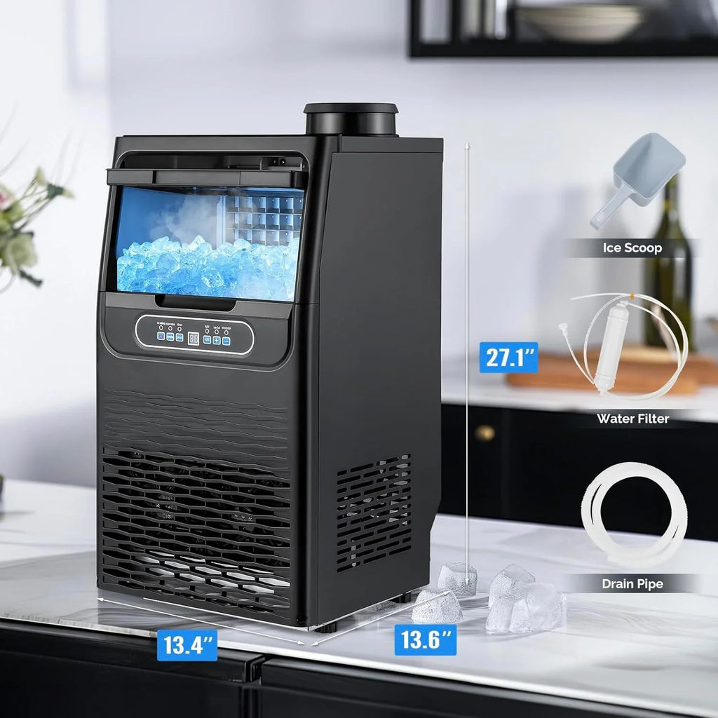 Machine à glaçons commerciale VINGLI avec stockage de 11 lb autonettoyante