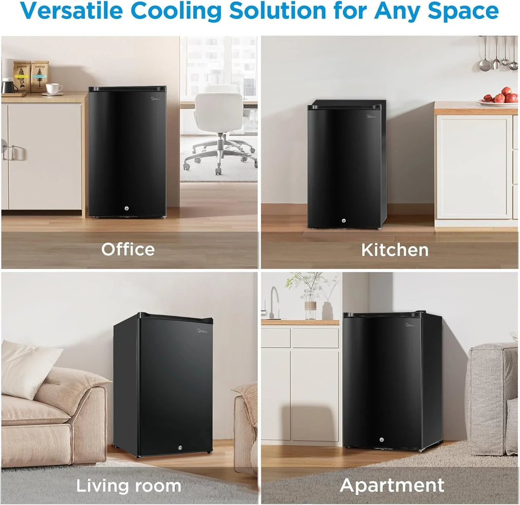 Congélateur vertical grand format noir 3,0 pieds cubes