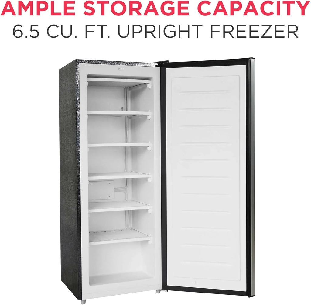 Congélateur vertical Frigidaire, 6,5 pieds cubes, congélateur profond, métal recouvert de vinyle