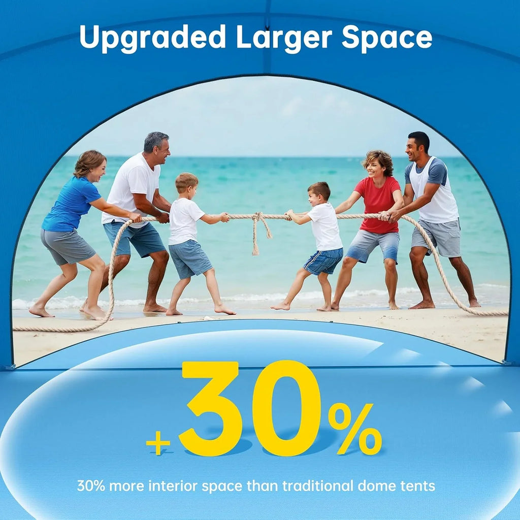 Parasol de plage, tente pare-soleil de plage avec protection UV UPF50+