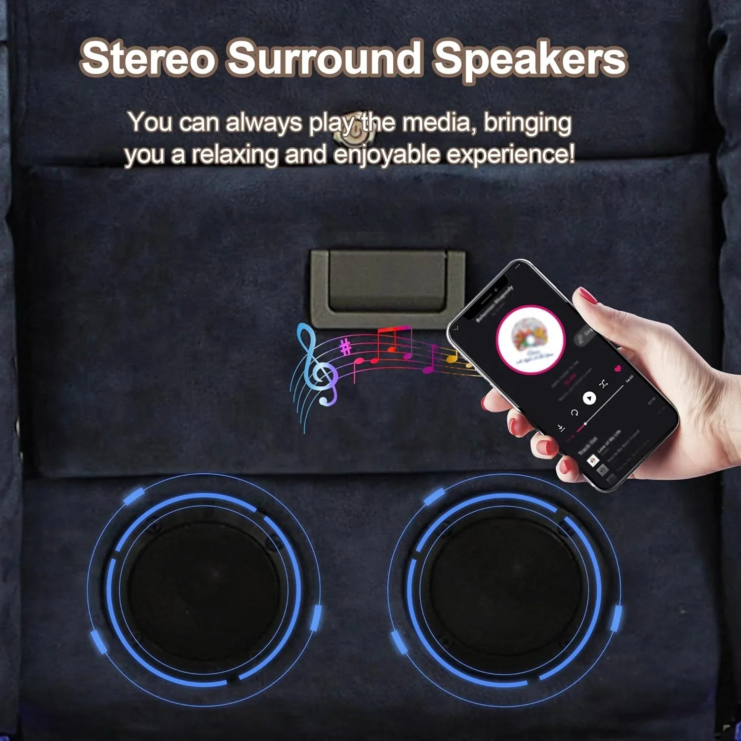 Canapé inclinable électrique TUNYI avec fonctions massage et chauffage, siège home cinéma avec console, canapé inclinable électrique pour camping-car