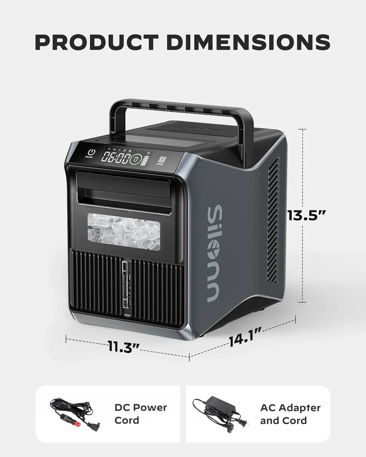Machine à glace à mâcher Silonn avec fonction autonettoyante
