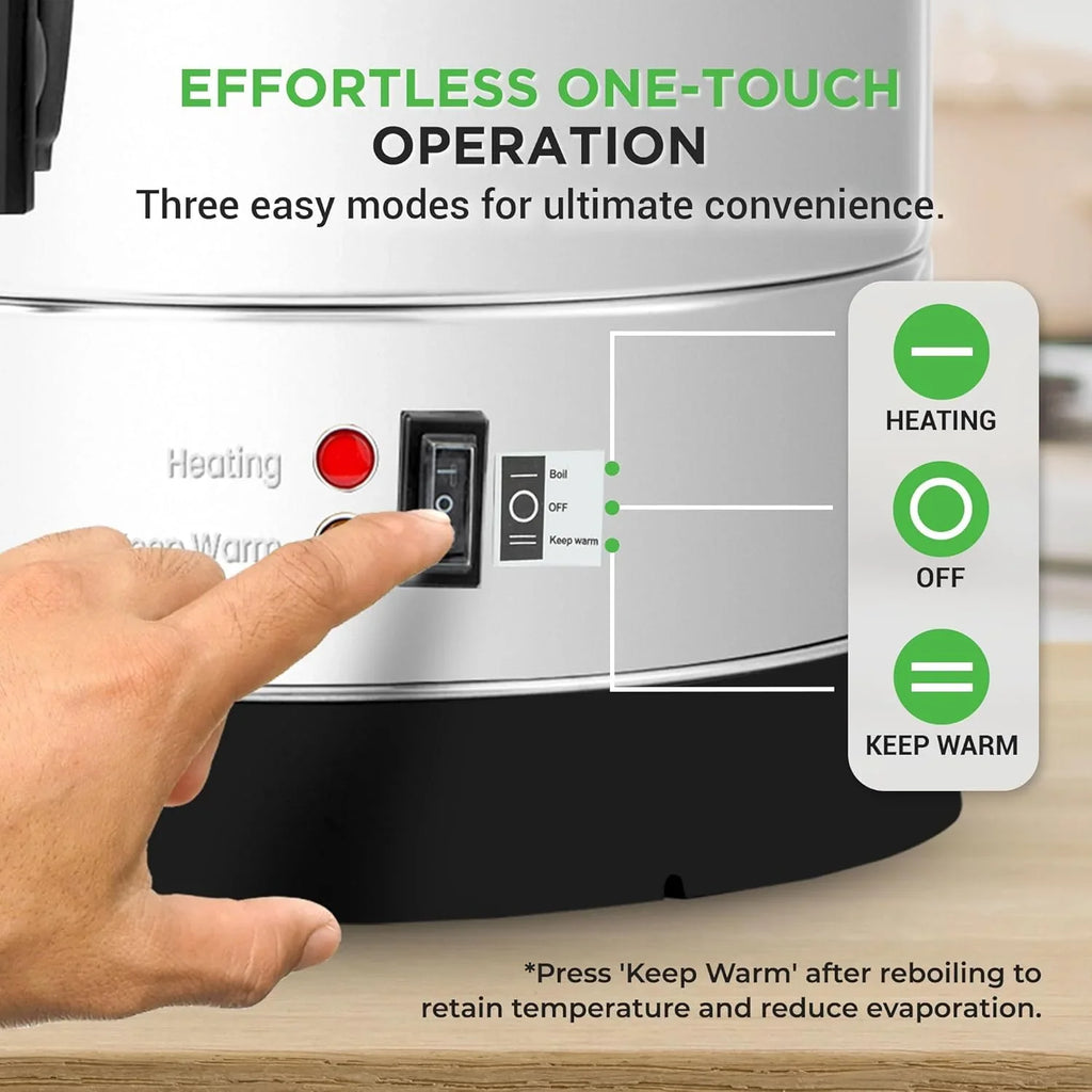 Chauffe-eau et distributeur d'eau chaude NutriChef, distributeur de boissons électrique 8 L