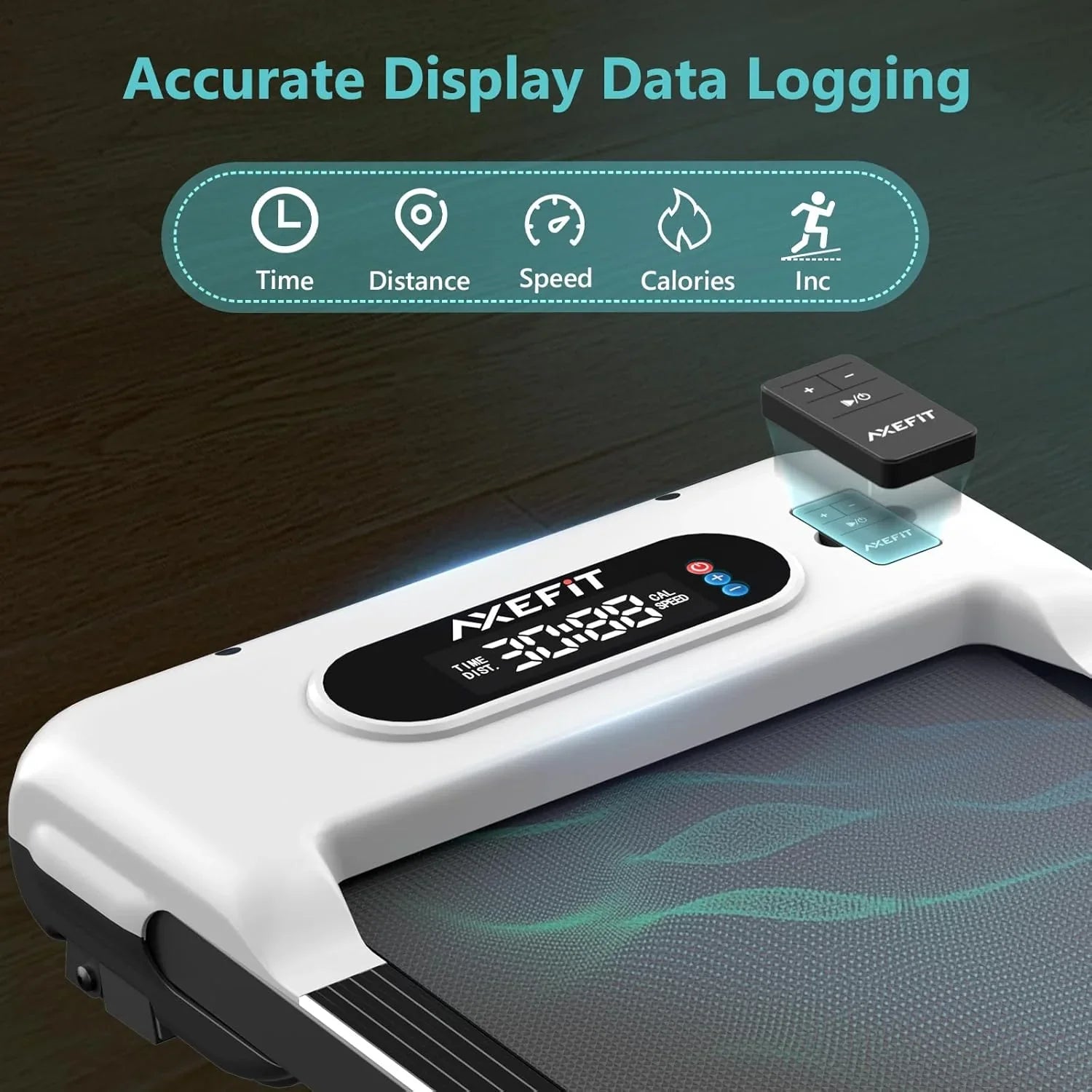 Tapis roulant portable 2,5 CV avec tapis de marche incliné, panneau et télécommande, tapis roulant 4 en 1, capacité de 120 kg