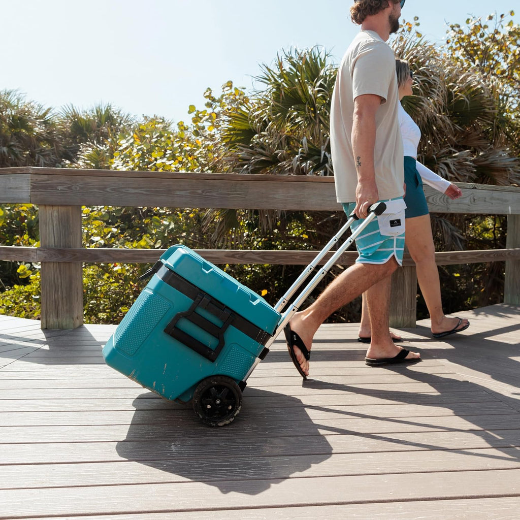 Glacière à roulettes Igloo 52 pintes, glacière rigide isolée