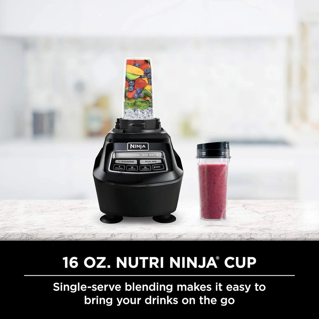 Système de cuisine Ninja Mega, 1 500 W, mixeur pleine grandeur de 2 040 ml et robot culinaire de 2 tasses