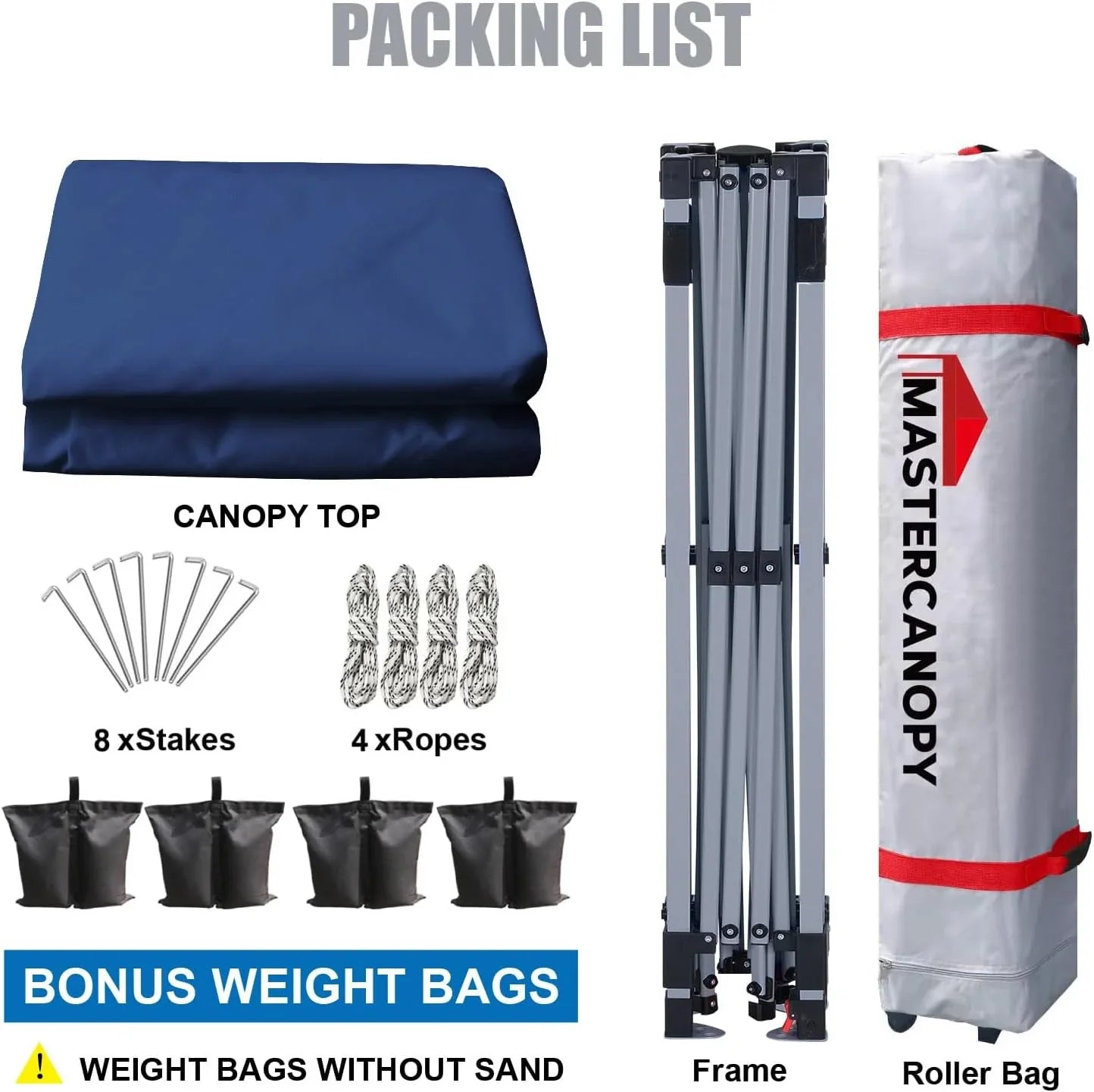 Tente pop-up robuste avec sac à roulettes (10 x 10, noir)