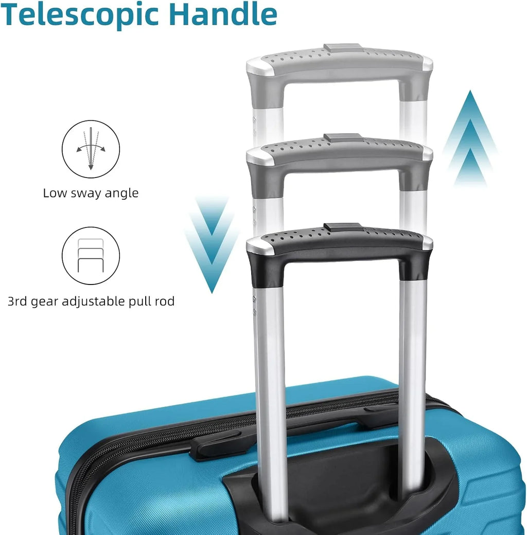 Ensemble de bagages à main légers et extensibles à coque rigide de 6 pièces