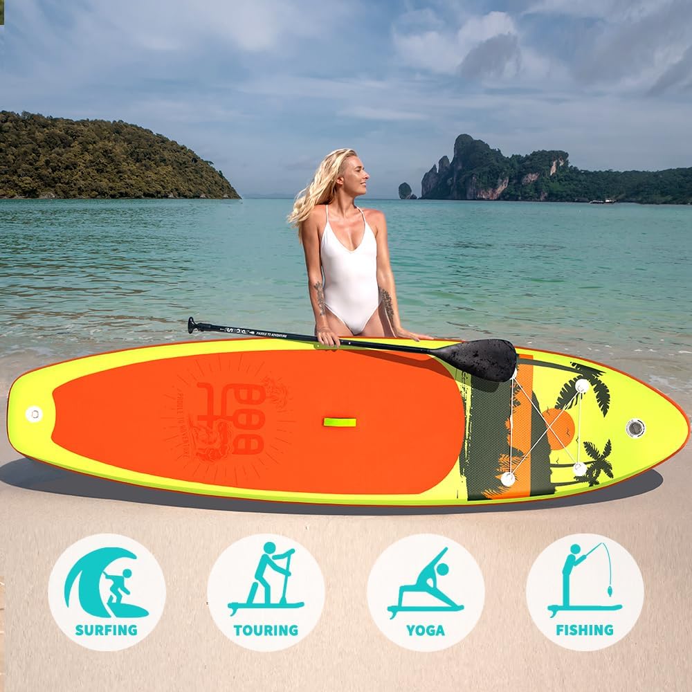 FunWater Stand Up Paddle Board Planche de paddle gonflable ultralégère avec accessoires SUP