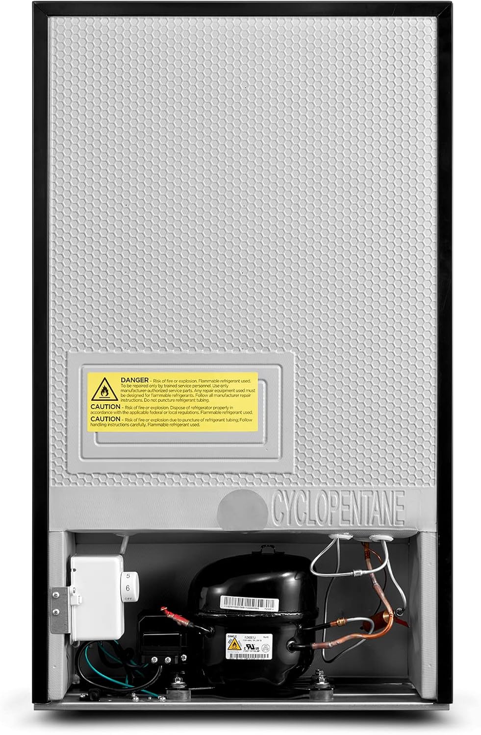 Congélateur vertical grand format noir 3,0 pieds cubes