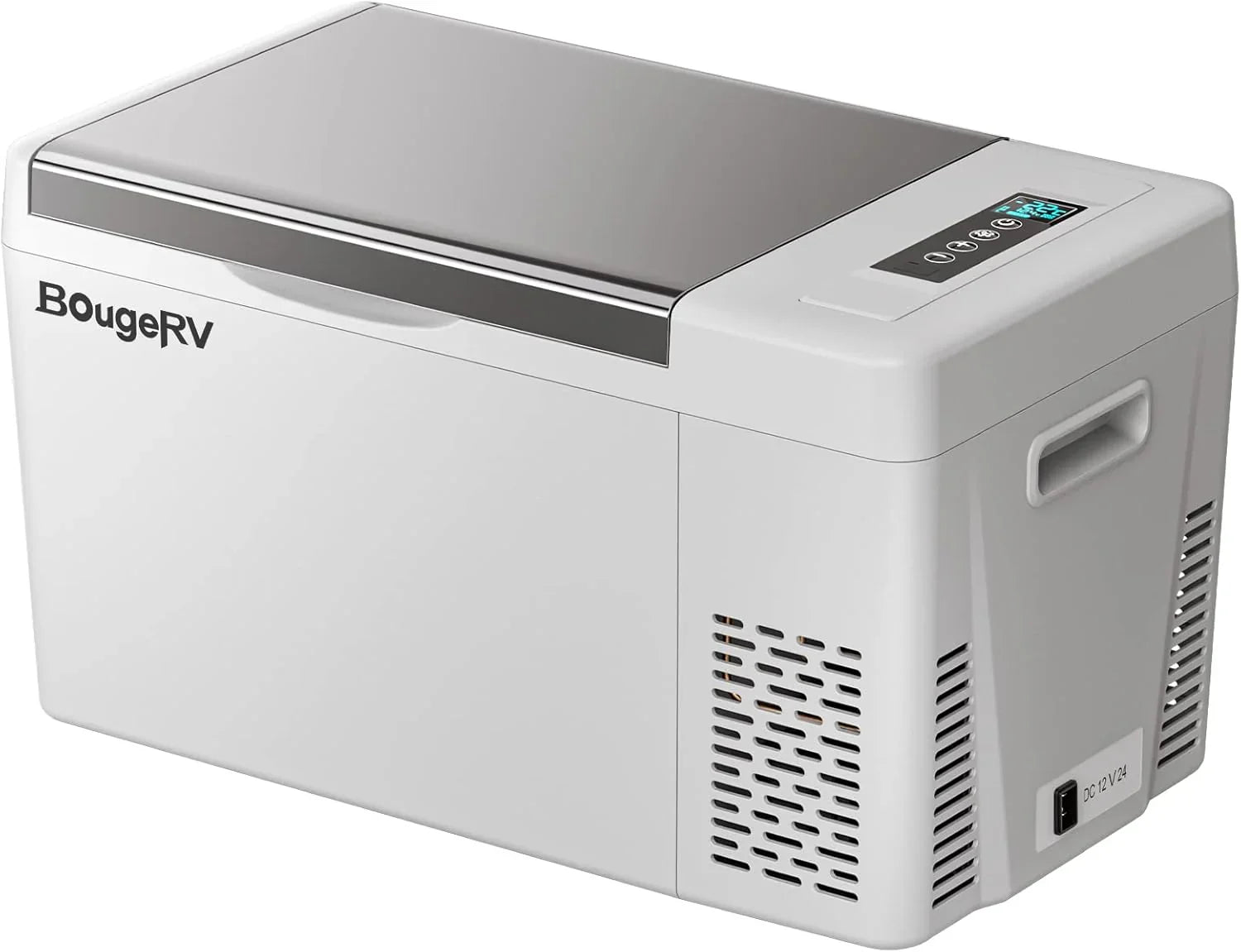 Réfrigérateur BougeRV 12 V pour voiture, congélateur portable de 23 litres, compresseur, 12/24 V CC, 110-240 V CA