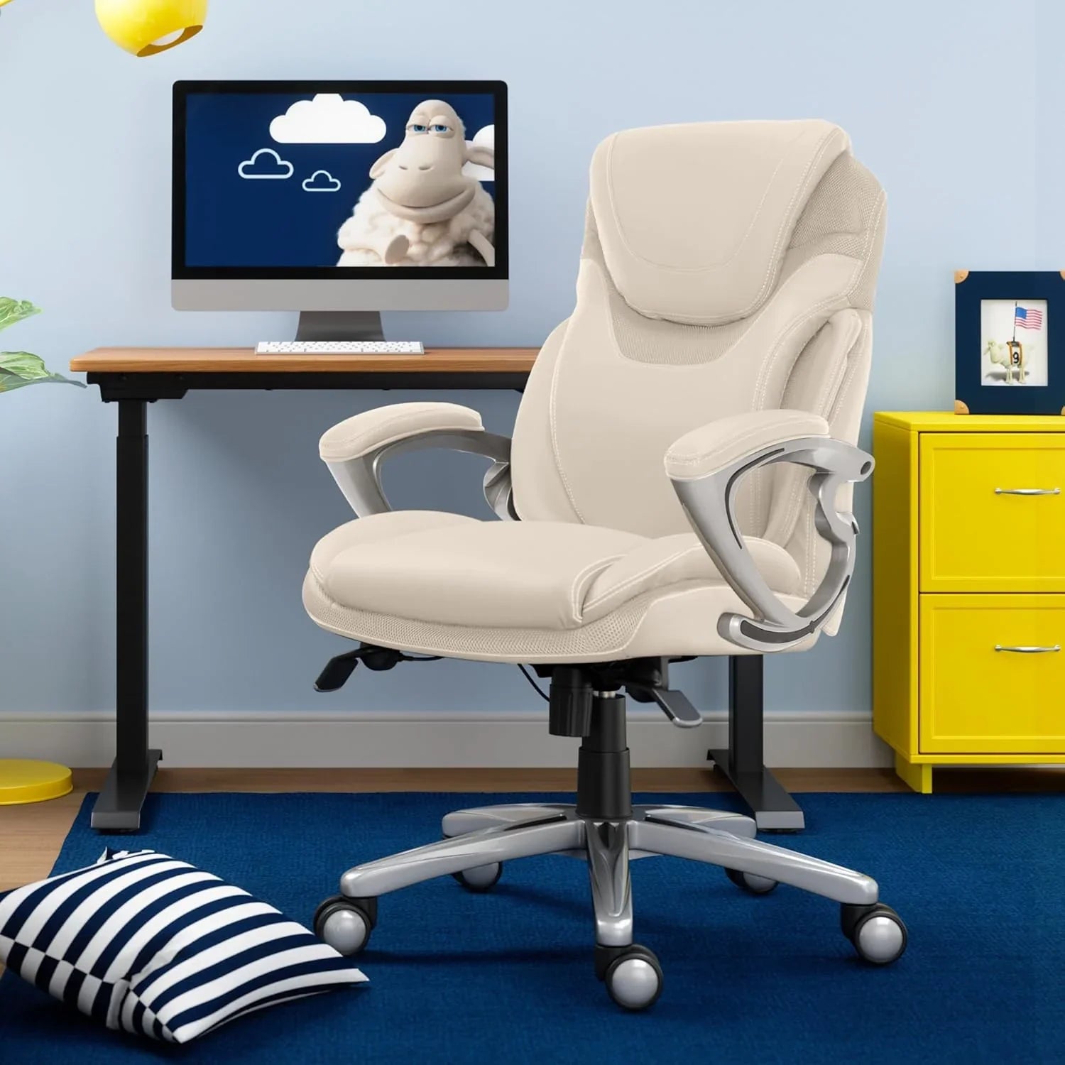Chaise de bureau exécutive, bureau et chaise d'ordinateur ergonomiques