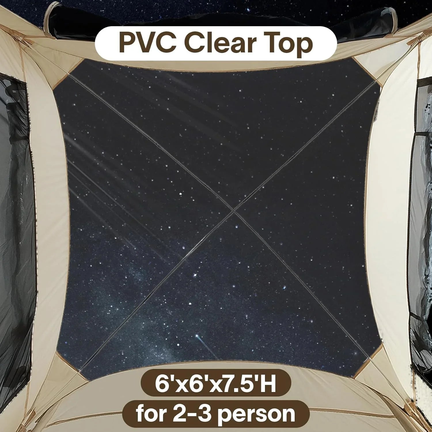 Gazebo à écran, peut accueillir 6 à 10 à 15 personnes Tente à baldaquin de style igloo avec moustiquaire sur les côtés Parfait pour le jardin, la terrasse, l'arrière-cour