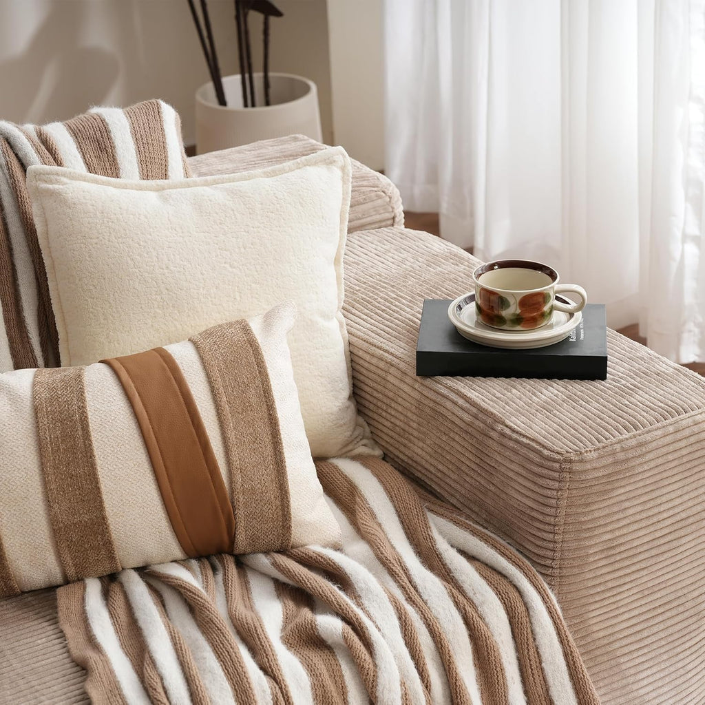 Canapé Ovios 104" Cloud Section Fauteuil en L, canapé modulaire moderne