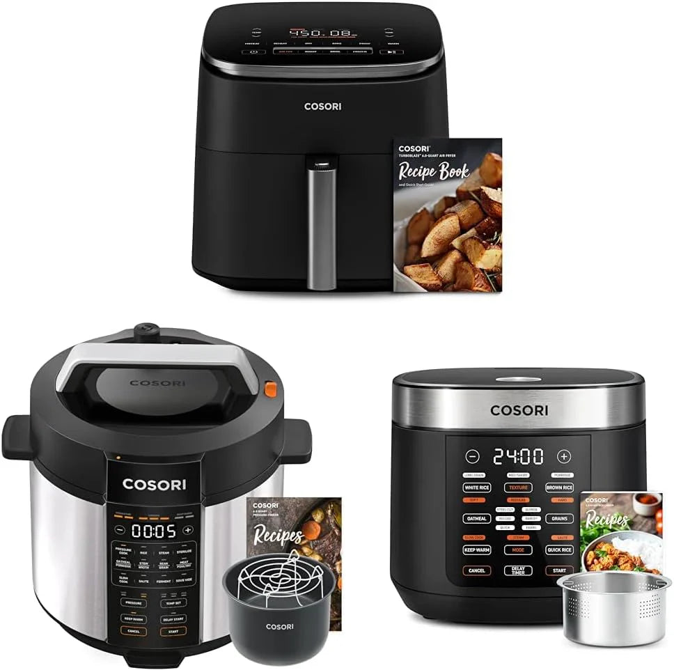 Autocuiseur COSORI 6 pintes, appareil de cuisine multifonction instantané 9 en 1, conception de ventilation plus sûre, cuiseur à riz, marmite à cuisson lente, sous vide, sauteuse, 1100 W, acier inoxydable