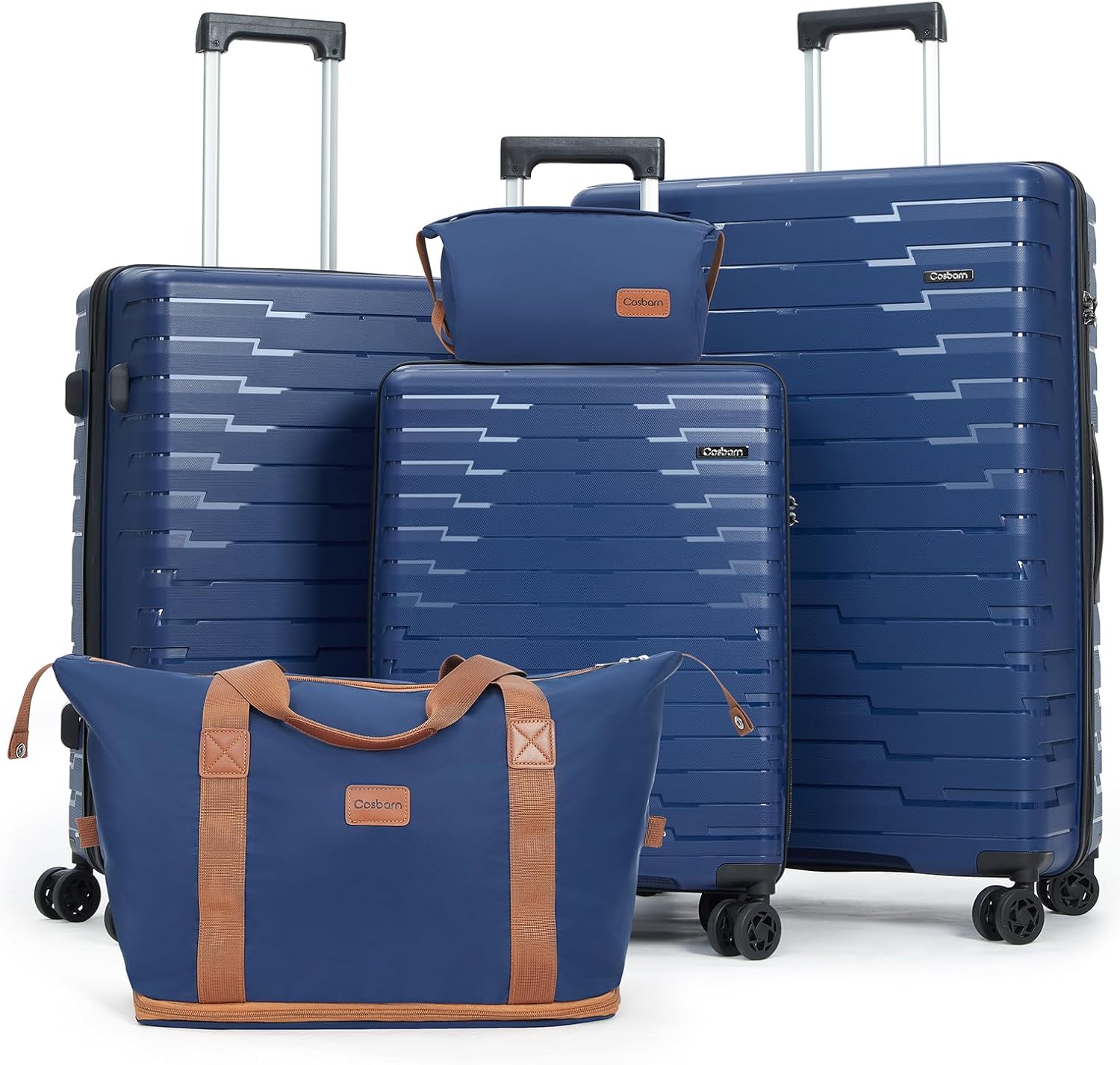 Ensemble de 5 bagages à roulettes, valise rigide en ABS avec roulettes pivotantes