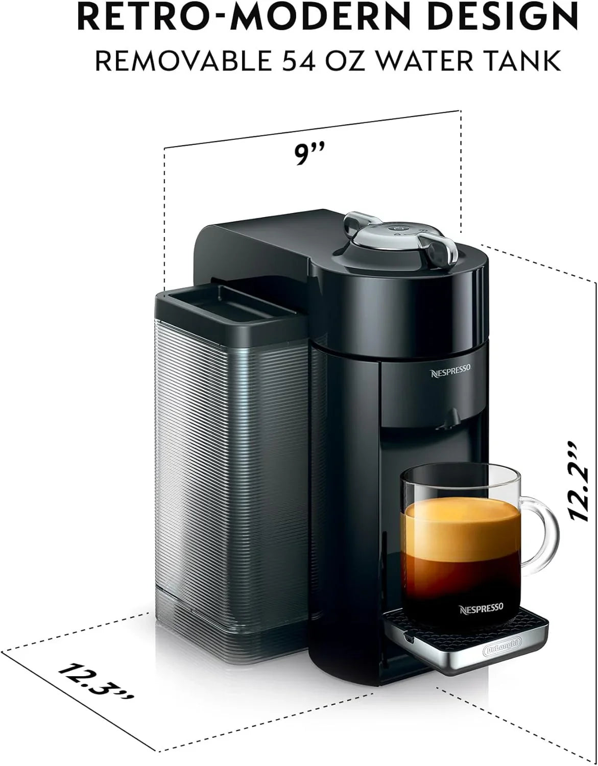 Machines à café et expresso simples Nespresso De'Longhi Vertuo