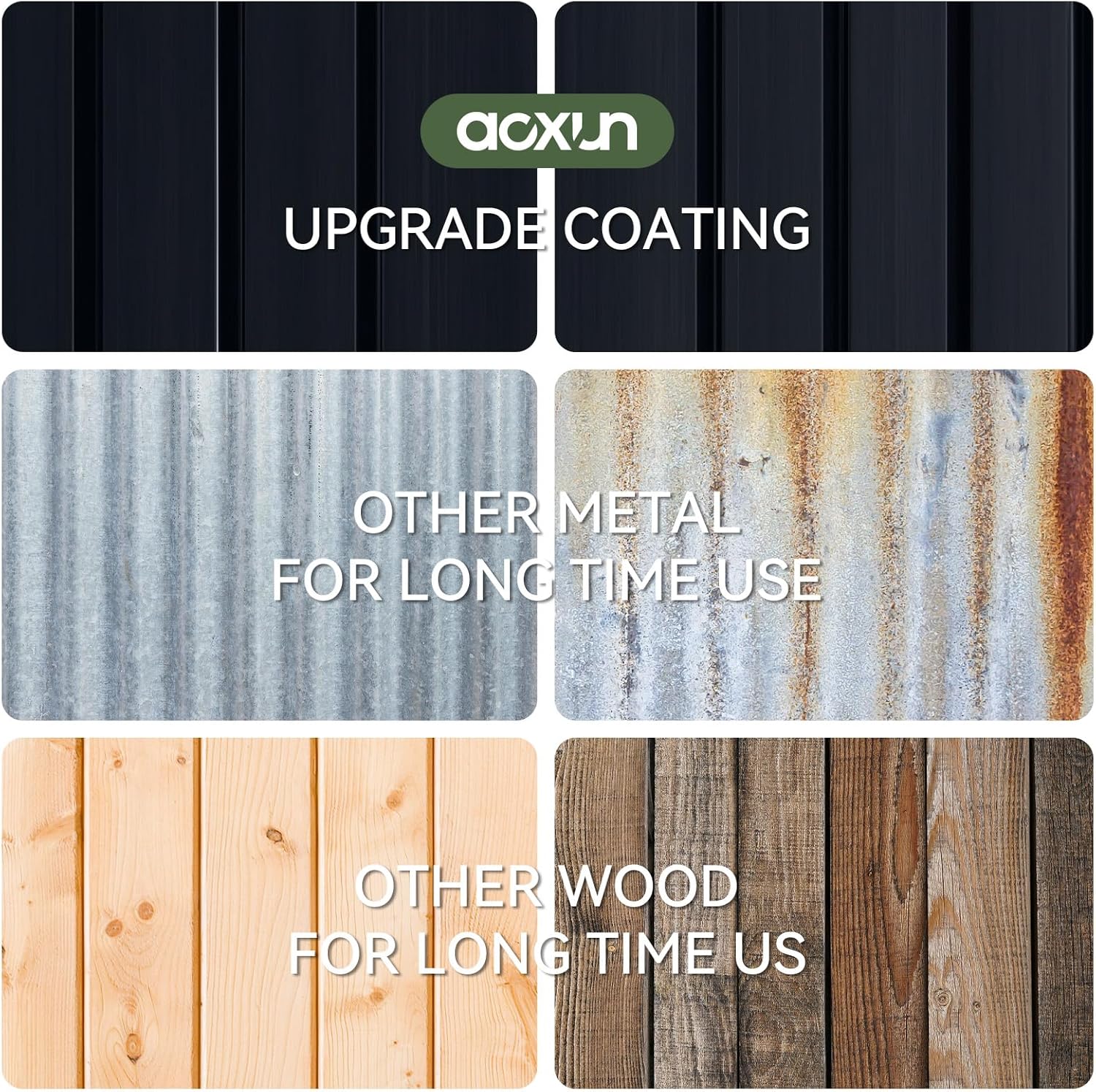 Abri de jardin en métal Aoxun 3,6 x 3 m, abri de jardin extérieur étanche, abri de jardin multifonctionnel en acier avec porte et serrure