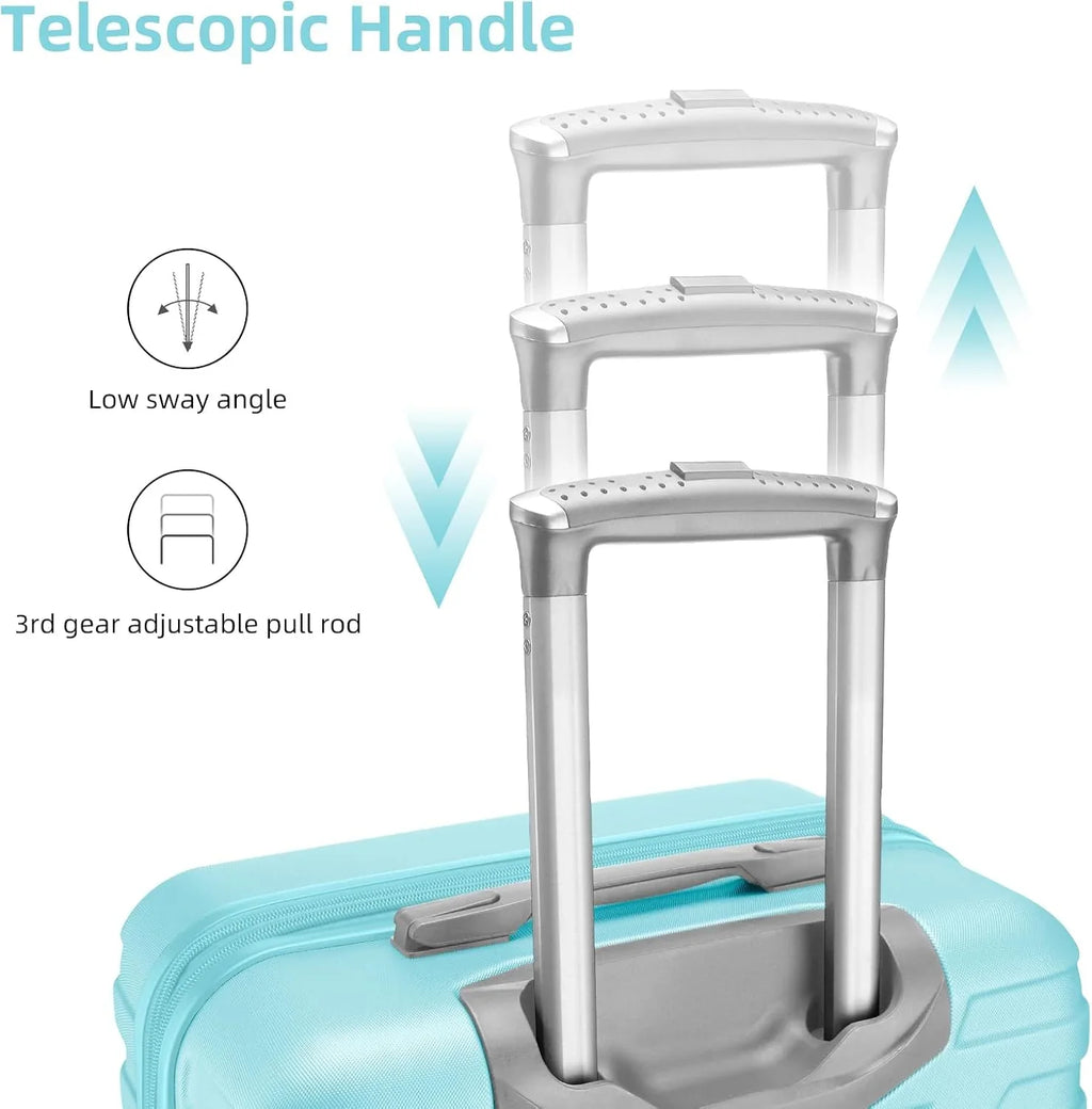 Ensemble de bagages à main légers et extensibles à coque rigide de 6 pièces