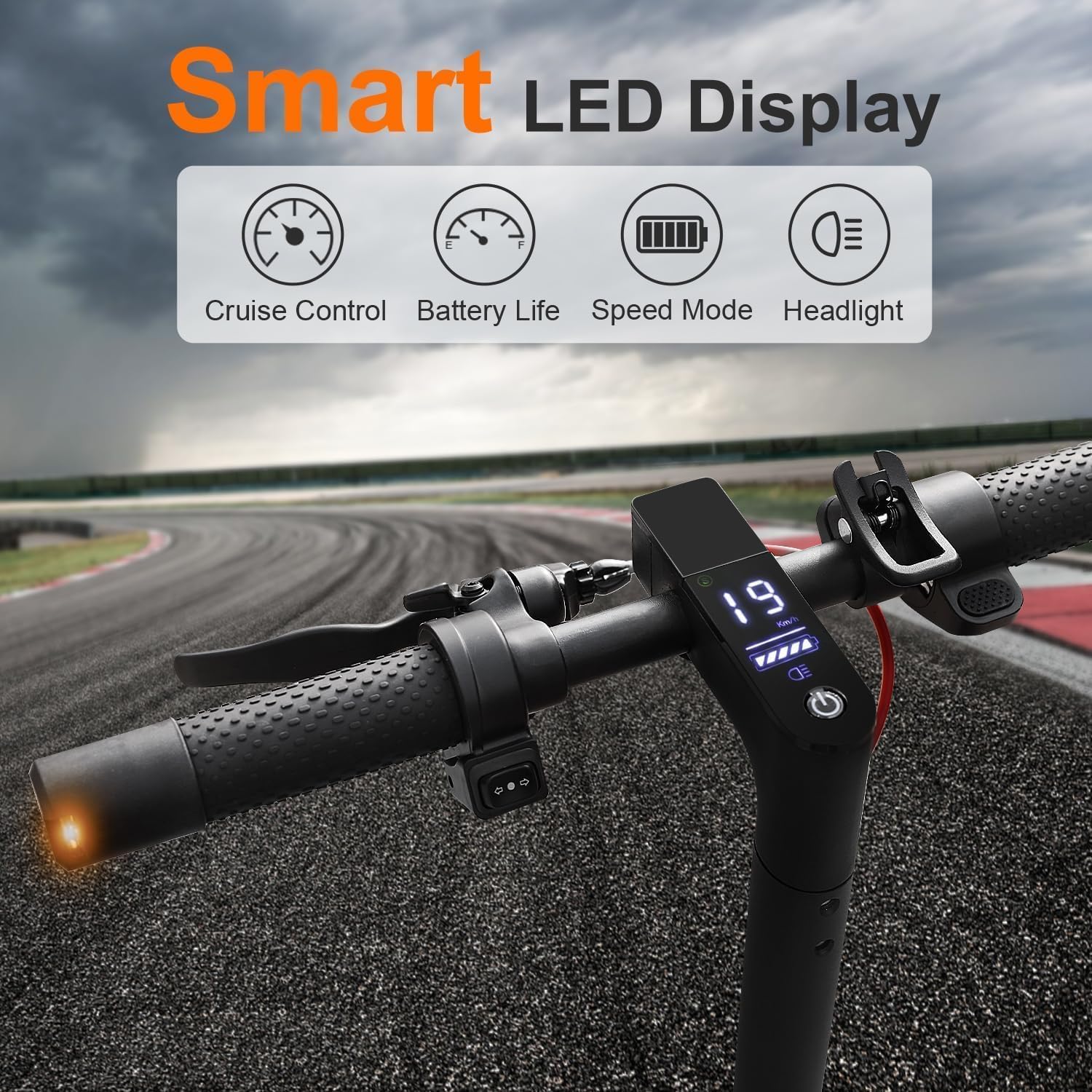 Trottinette électrique, moteur puissant de 350 W/500 W, pneus pleins de 8,5"/10", autonomie de 19/22 mph, 28/21/12 miles