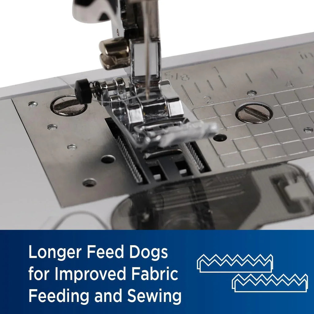 Machine à coudre robuste et robuste, 37 points intégrés, bras libre, 6 pieds inclus