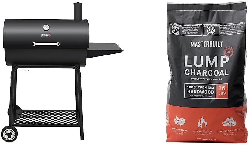 Barbecue au charbon Royal Gourmet CC1830 de 30 pouces avec table d'appoint, barbecue d'extérieur