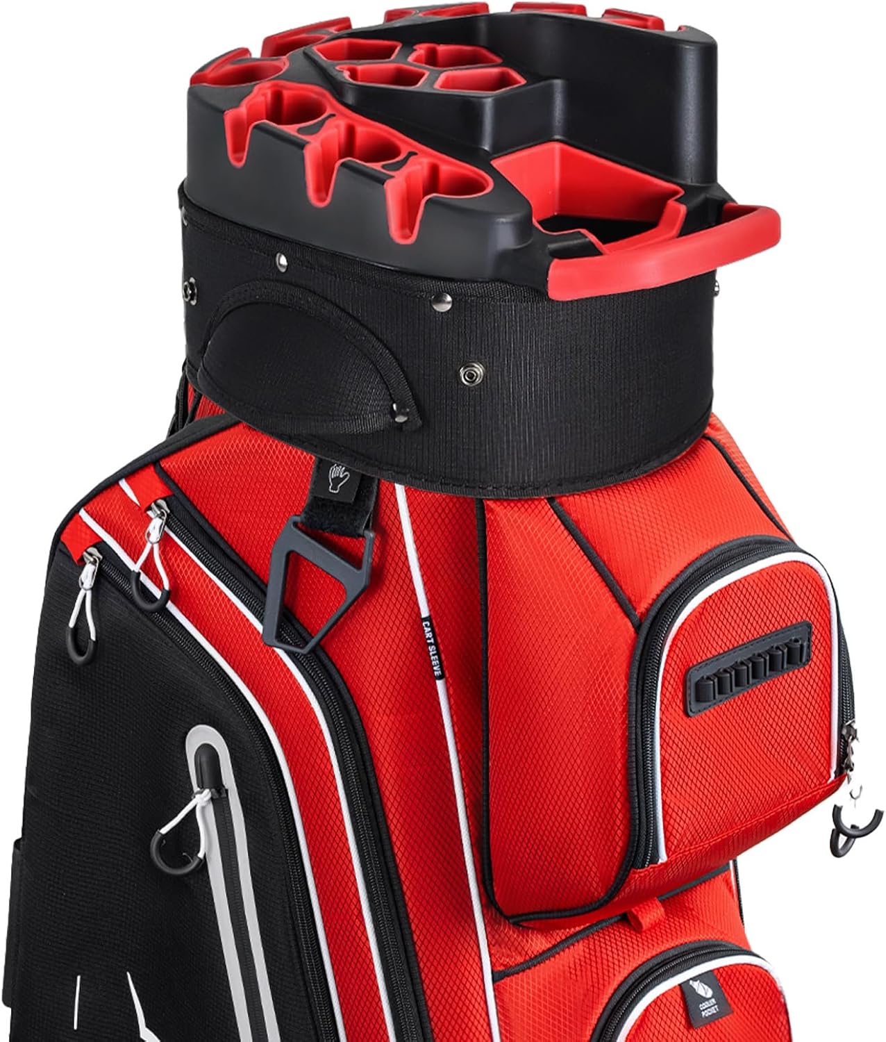 Sac de golf chariot Pro 14 compartiments avec compartiments sur toute la longueur, sac de golf pour homme