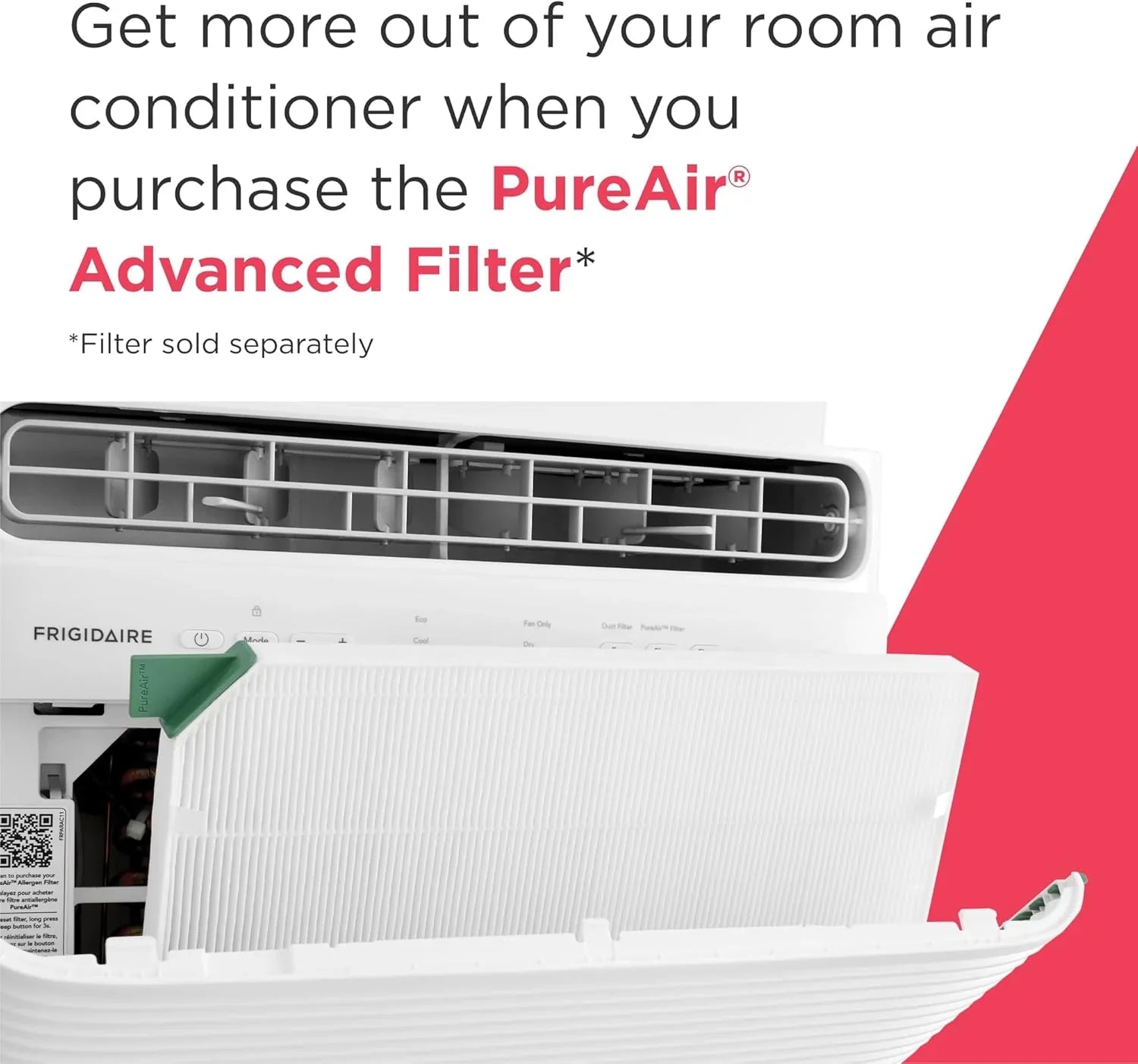 Climatiseur de fenêtre Frigidaire 5 000 BTU avec télécommande, refroidit jusqu'à 150 pi², fonctionnement silencieux