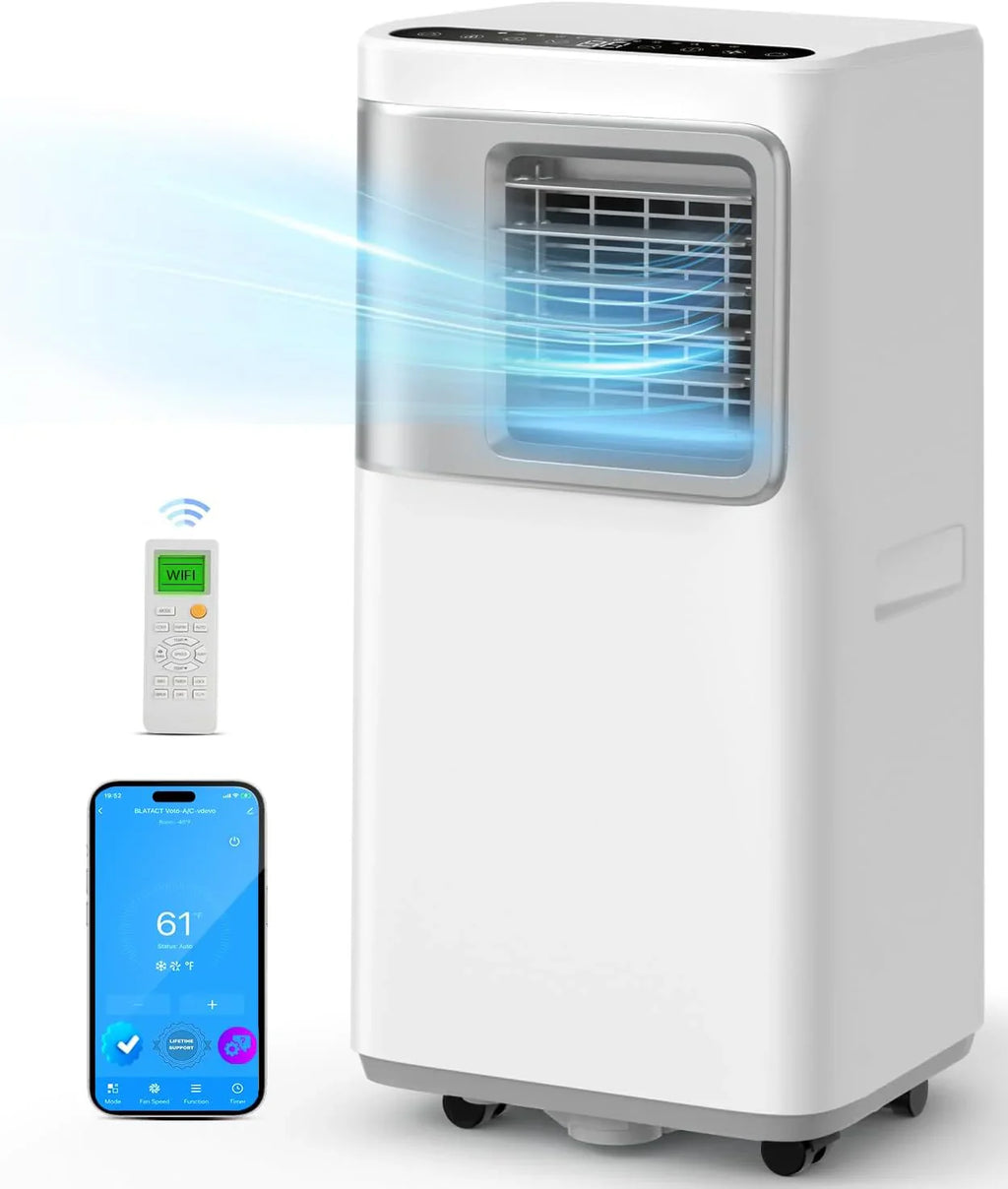 Climatiseur portable - 16 000 BTU - Unité de climatisation 5 en 1 Wi-Fi Smart AC