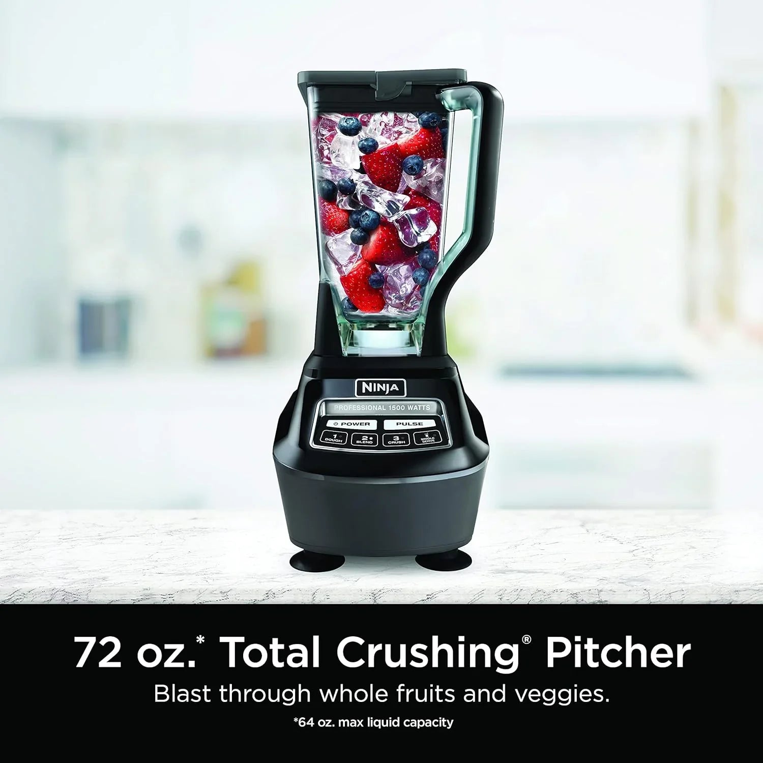 Système de cuisine Ninja Mega, 1 500 W, mixeur pleine grandeur de 2 040 ml et robot culinaire de 2 tasses