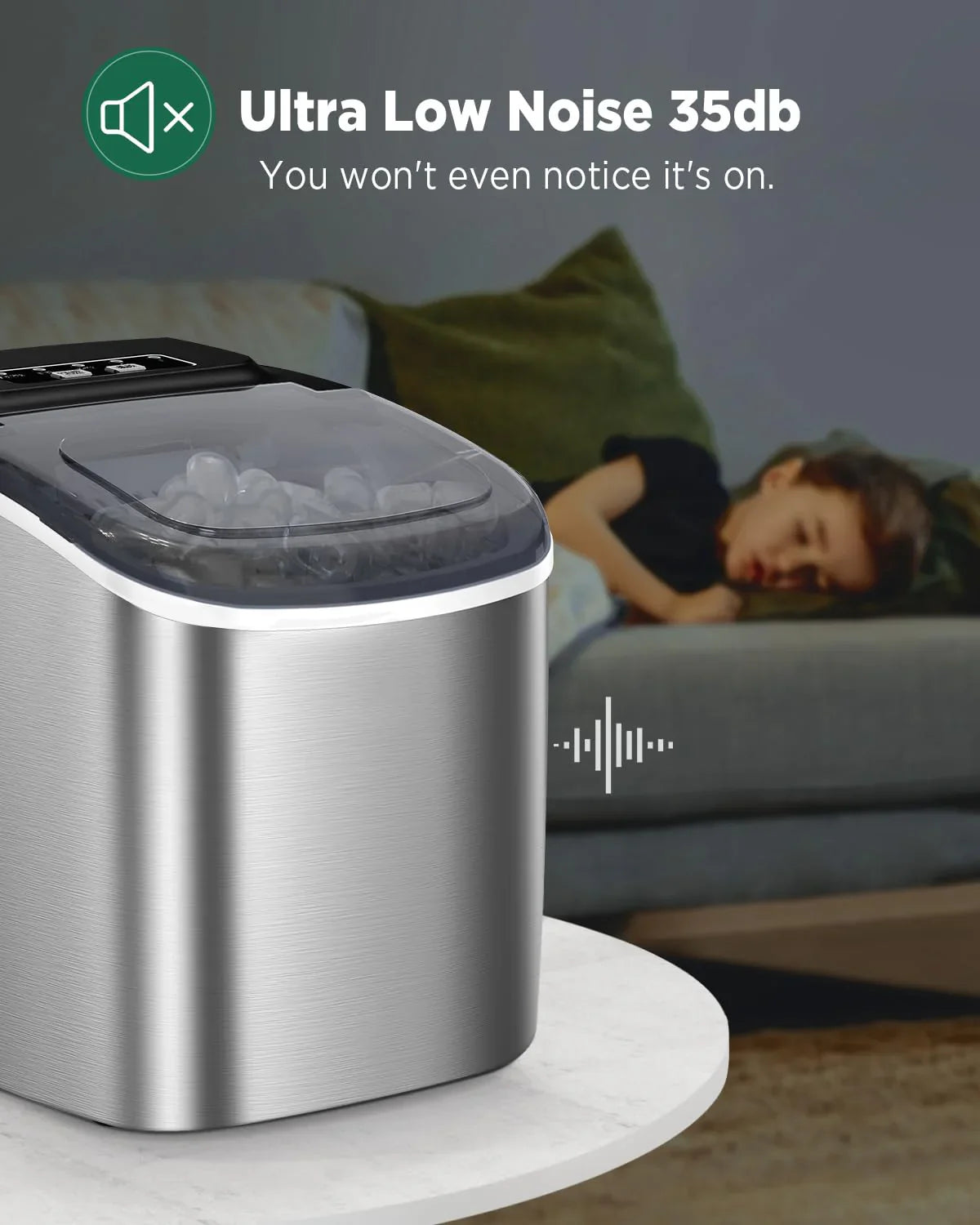 Machine à glace à mâcher Silonn avec fonction autonettoyante