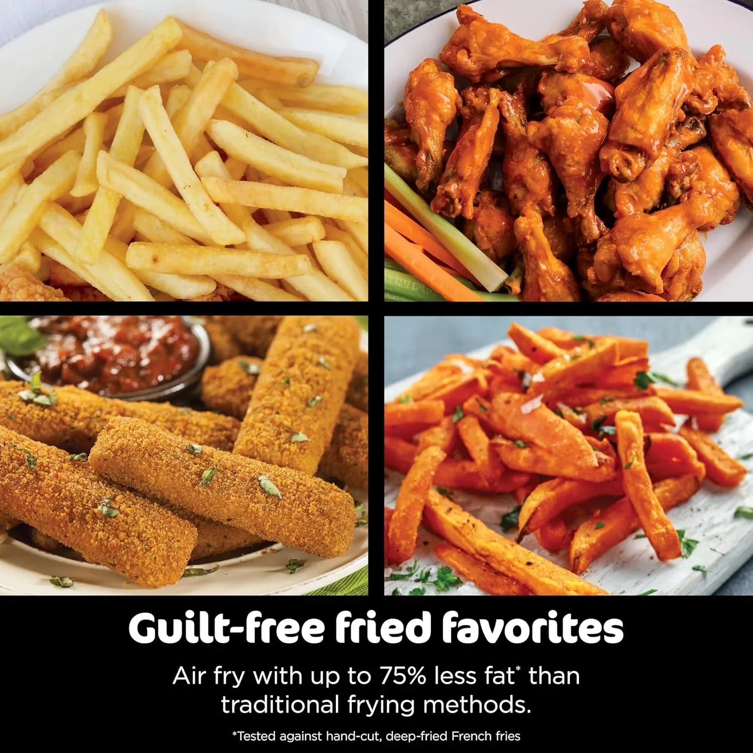 Friteuse à air 6 en 1 Ninja Foodi avec MegaZone de 7 pintes et séparateur de panier