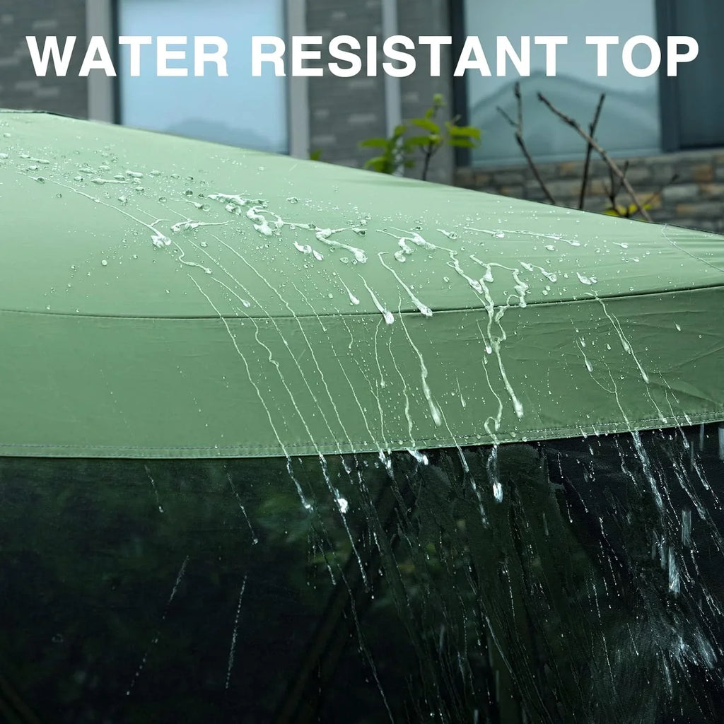 Tente de camping à moustiquaire escamotable 3,5 x 3 m, tonnelle à moustiquaire instantanée avec filet, abri portable