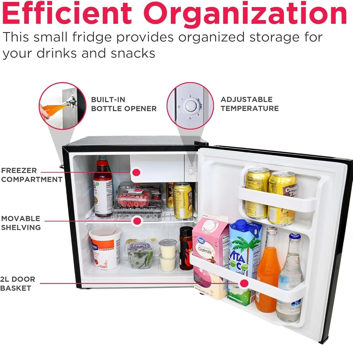 Réfrigérateur compact rétro Frigidaire EFR176 avec congélateur