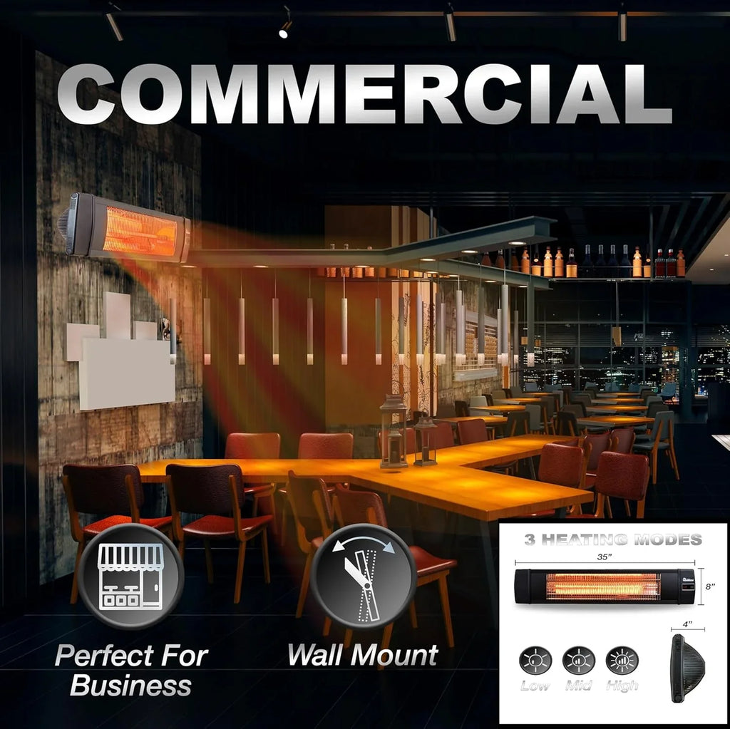 Chauffage de serre intelligent avec contrôle de température intégré et thermostat numérique