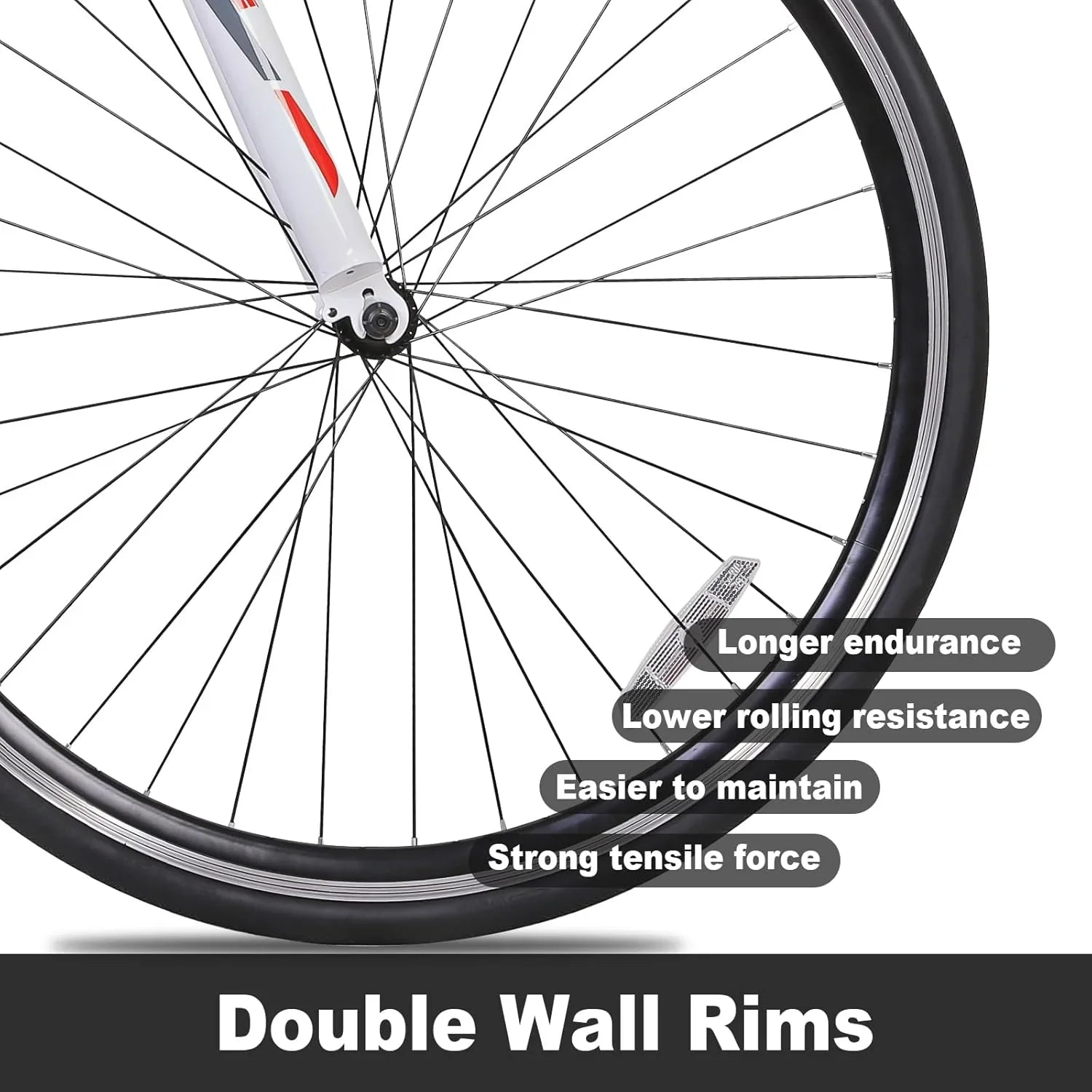 Vélo de route WEIZE, vélo de ville avec roues 700C, guidon Shimano 14 vitesses, vélo de course adulte avec freins à étrier, vélo hybride en acier à haute teneur en carbone