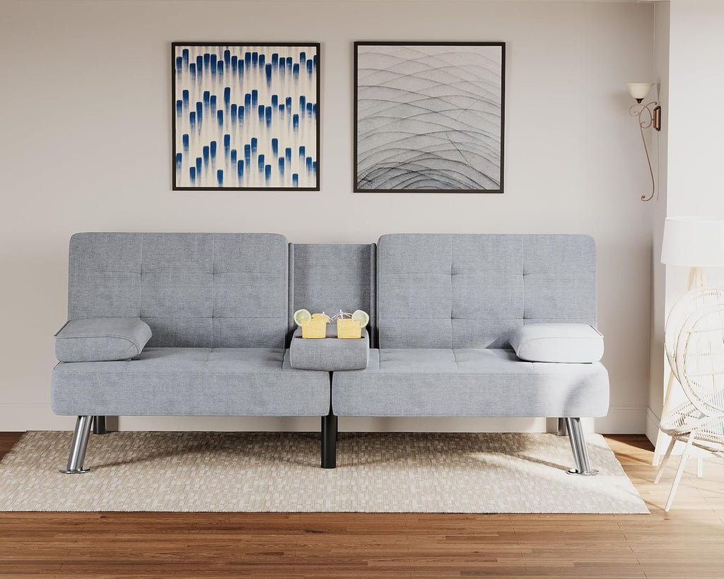 Canapé-lit futon Flamaker Ensemble futon pliant moderne Chaise longue convertible