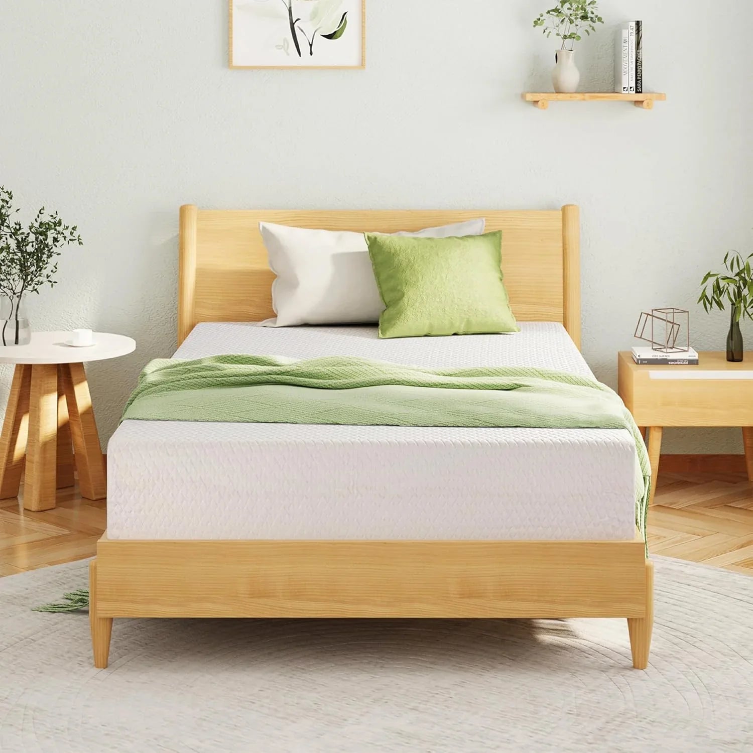 Matelas double de 8 pouces avec mousse à mémoire de forme pour un soutien moyennement ferme