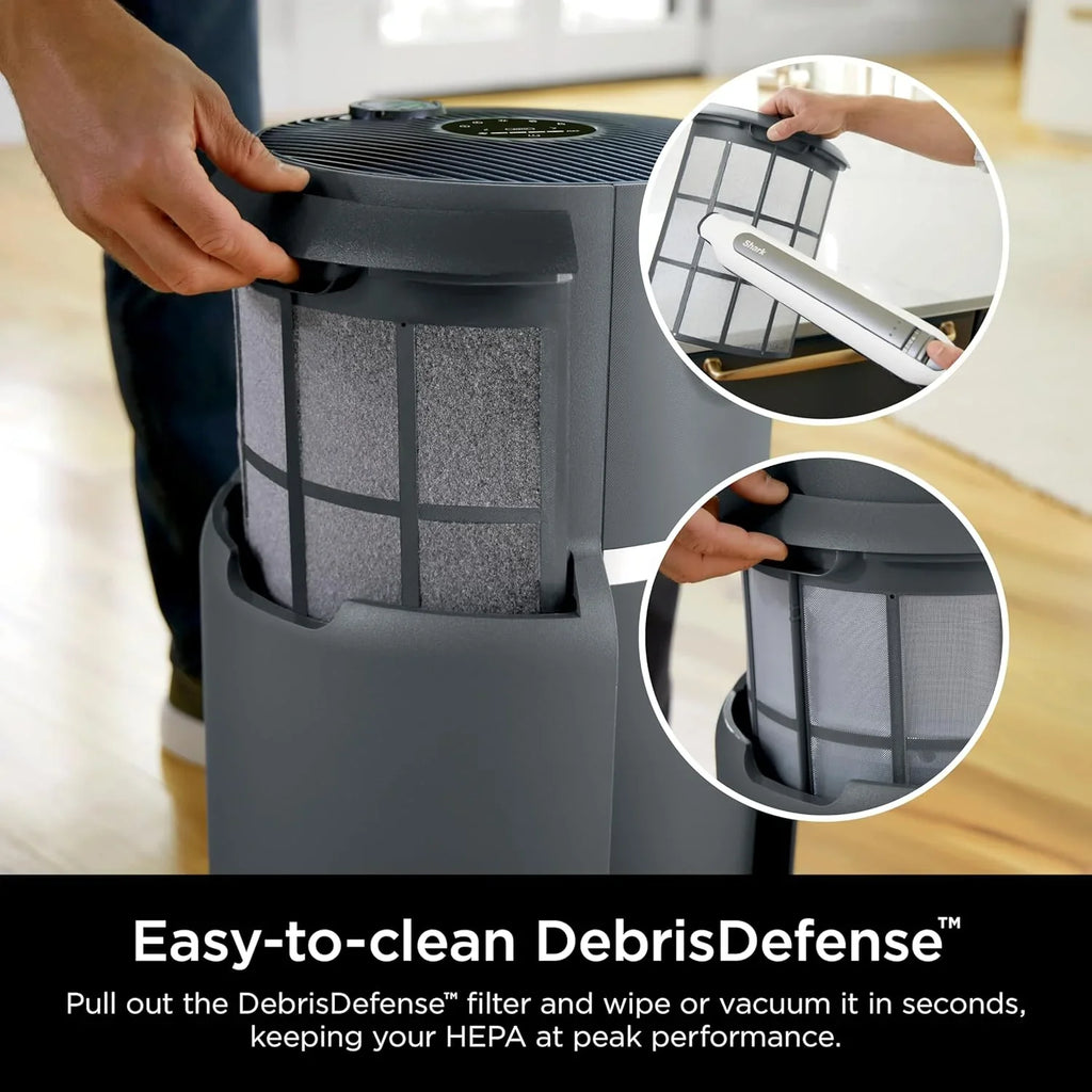 Purificateur d'air Compact Pro avec filtration HEPA longue durée, pour squames d'animaux, poussière, fumée, allergènes, jusqu'à 250 pi².