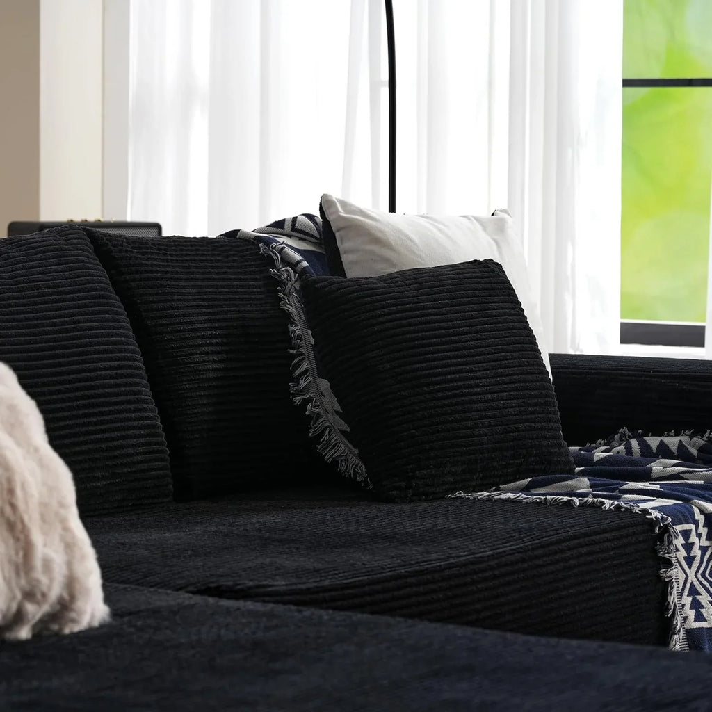 Canapé Ovios 104" Cloud Section Fauteuil en L, canapé modulaire moderne