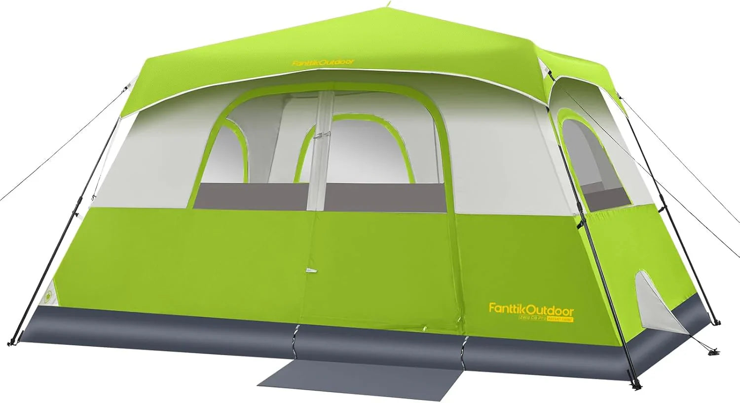 Tente de camping portable pour 4/6/8/10 personnes avec cabine instantanée et résistante à la pluie et au vent