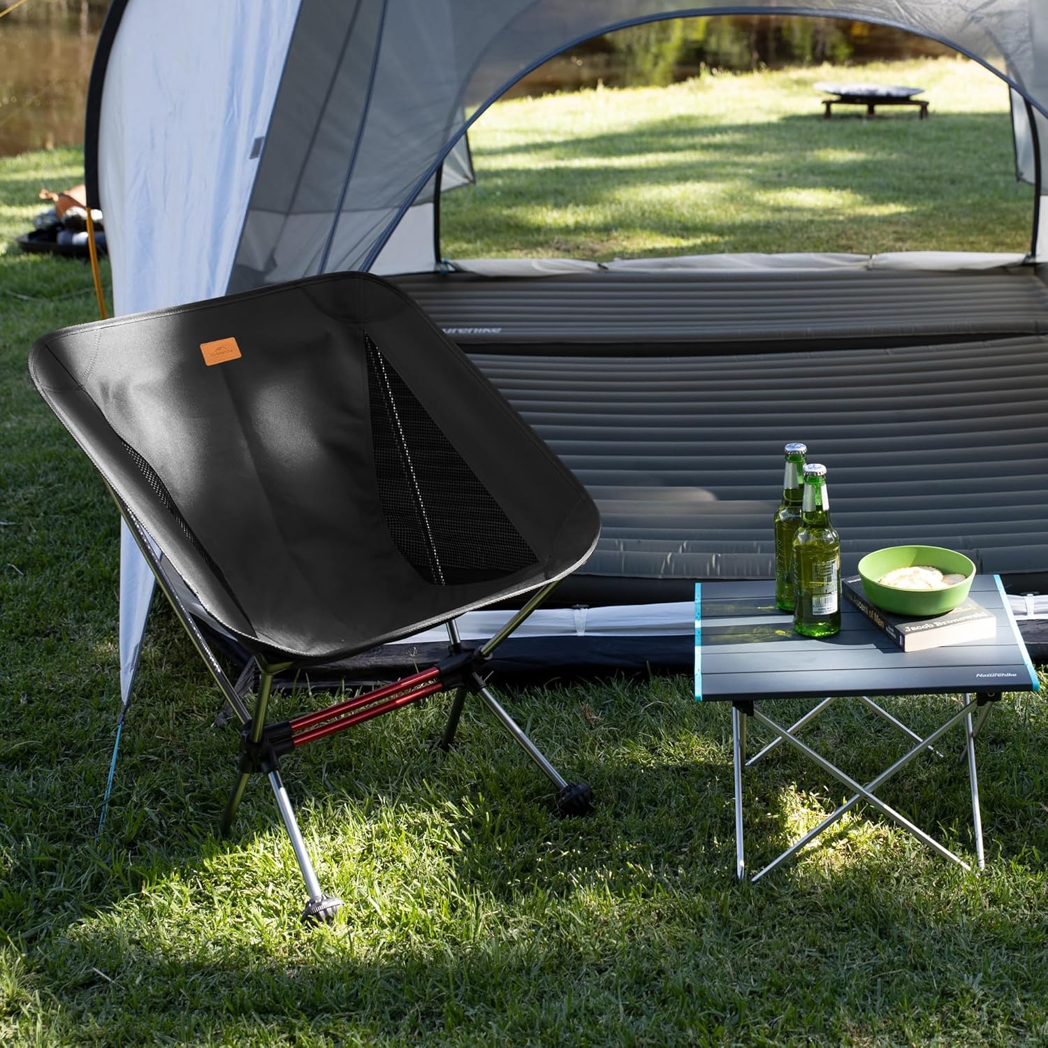 Chaise de camping ultralégère 2,12 lb Chaise de randonnée portable Chaise de randonnée pliante